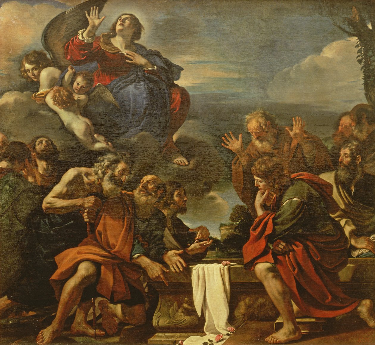 Jungfruns upptagande, 1623 av Giovanni Francesco Barbieri