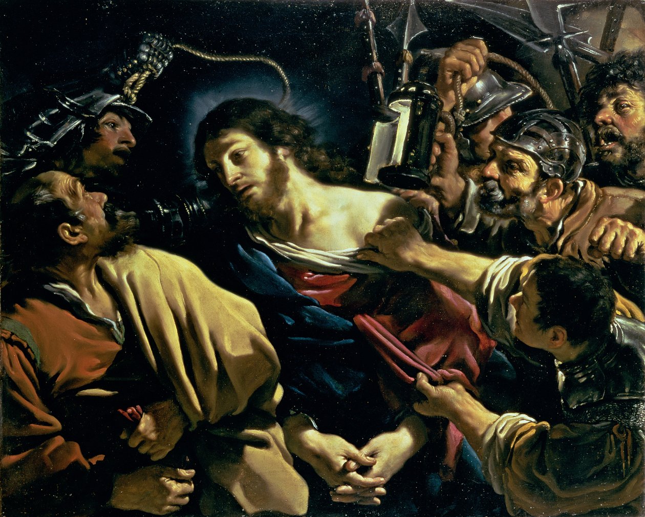 The Betrayal of Christ, c.1621 av Giovanni Francesco Barbieri