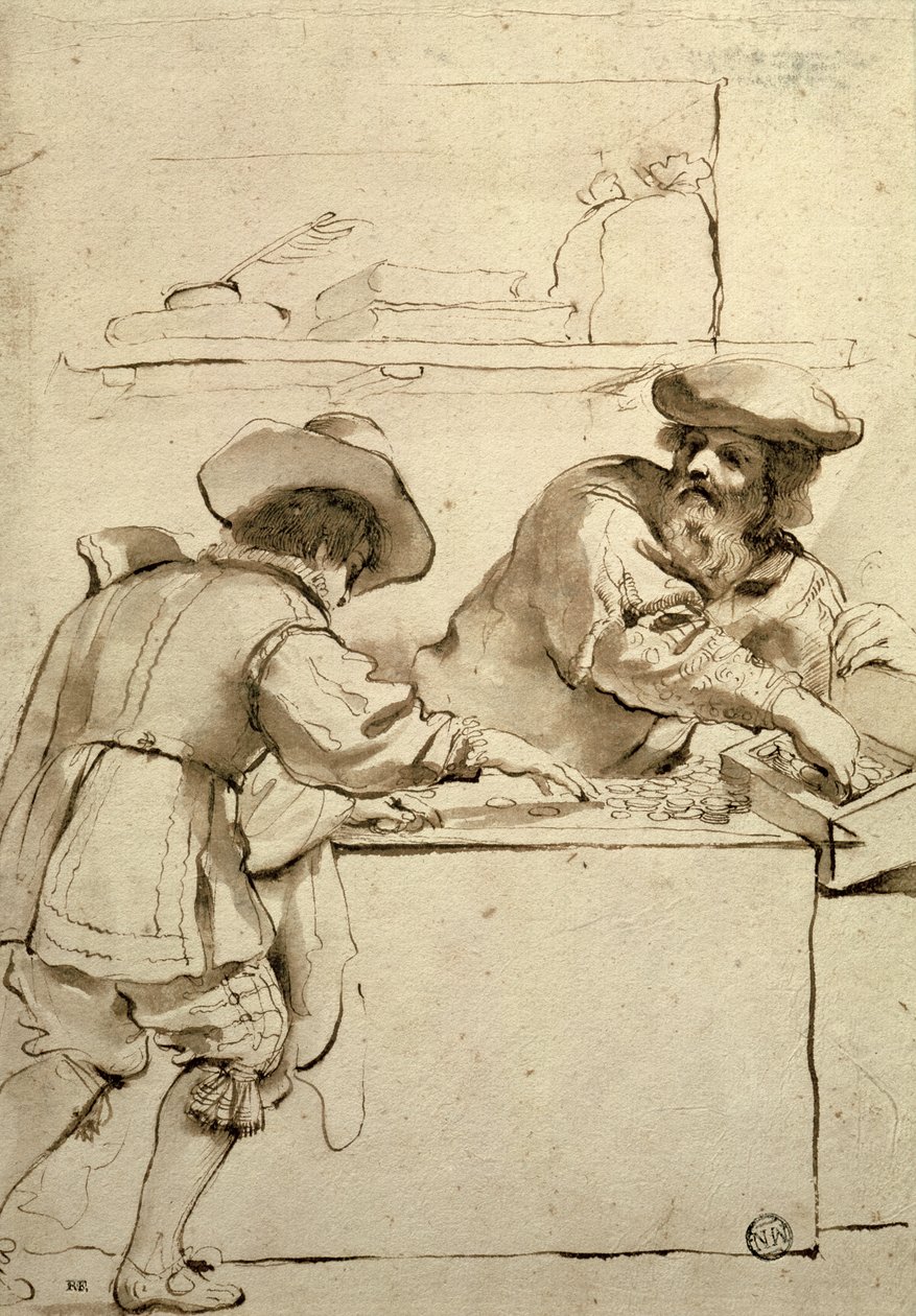 Pengagivaren av Giovanni Francesco Barbieri
