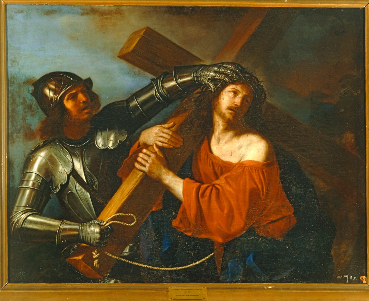 Kristus bär korset. 10014554 ... av Guercino (1591-1666)