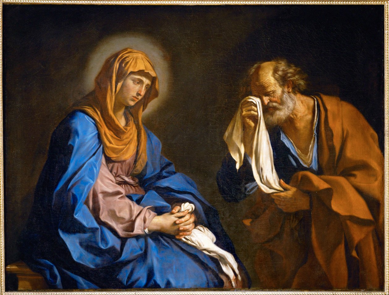Les larmes de St. Pierre - Sankt Peters tårar ... av Guercino (1591-1666)