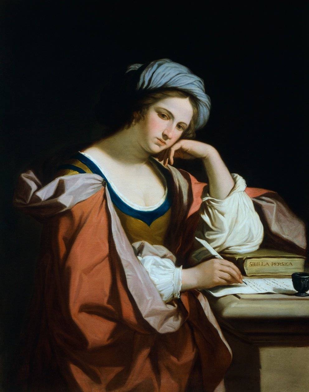 Persisk sibylla, av Felice Giani (1758-1823), olja på duk av Guercino