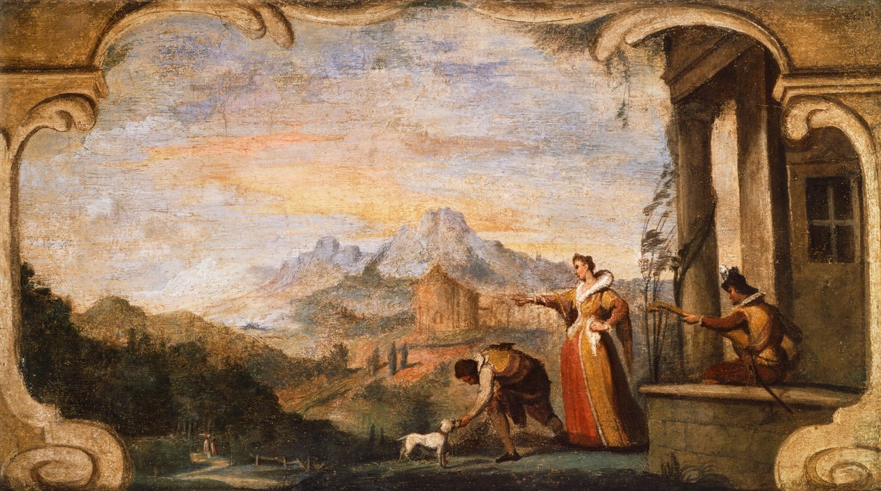 Ulysses återkomst, av Giovanni Francesco Barbieri, känd som Guercino (1591-1666). av Guercino