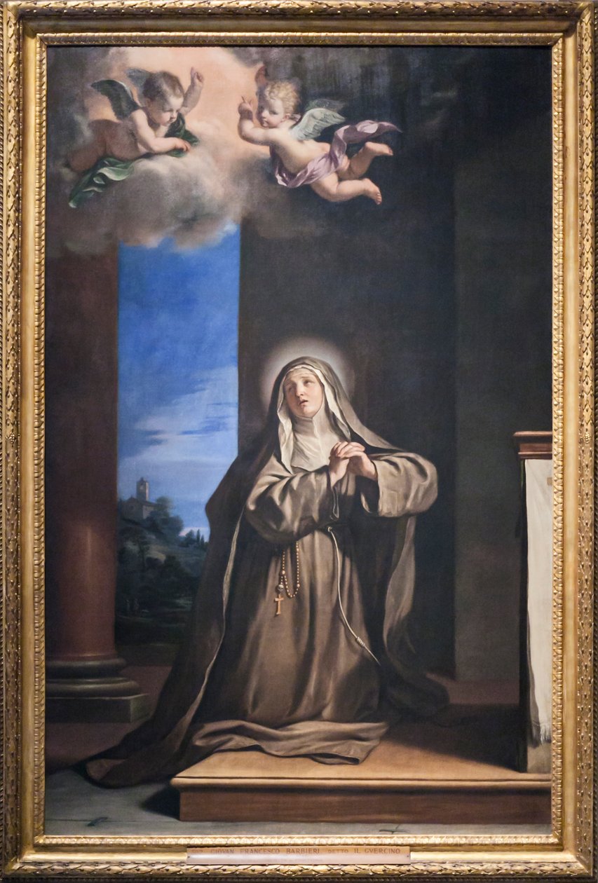 Saint Mary Magdalene Penitent (olja på duk) av Guercino (1591 1666)
