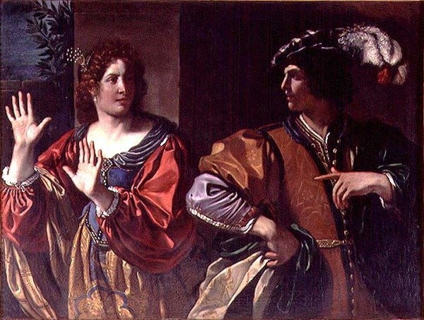Semiramis (olja på duk) av Guercino
