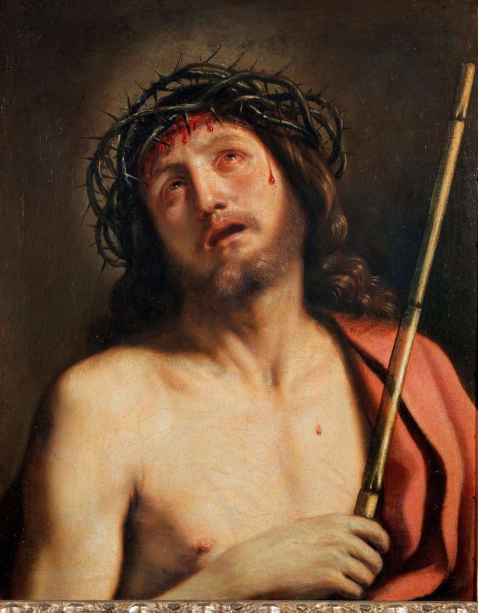 Ecce Homo-målning av Giovanni Francesco Barbieri Guerchin dit Il Guercino (1591-1666) 1618 runt Rom, Galleria Corsini av Guercino