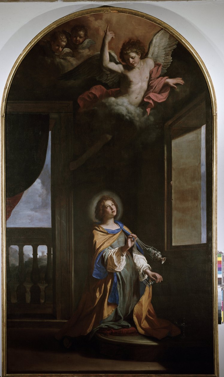 Saint Palazza - Olja på duk av Guercino