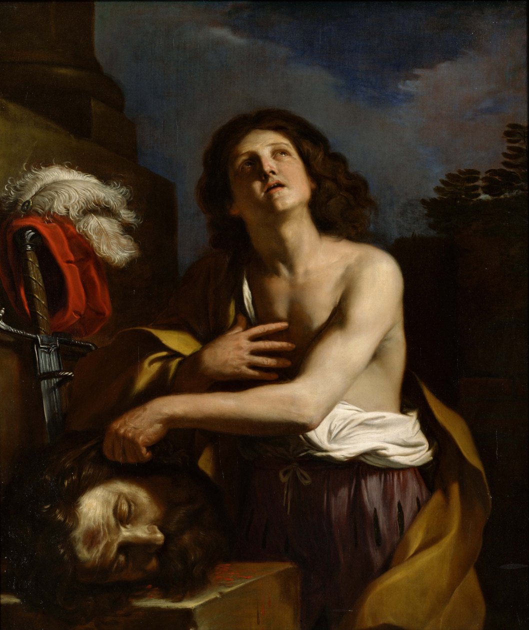 David med Goliats huvud, ca. 1650 av Guercino