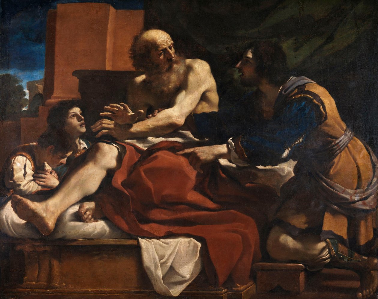 Jakob välsignar Josefs söner av Guercino