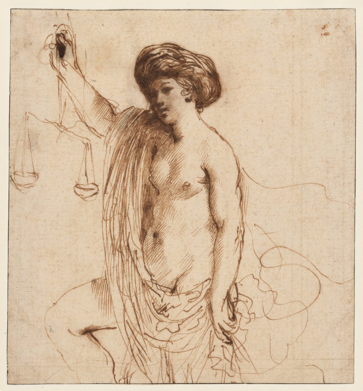 Personifikation av rättvisan av Guercino