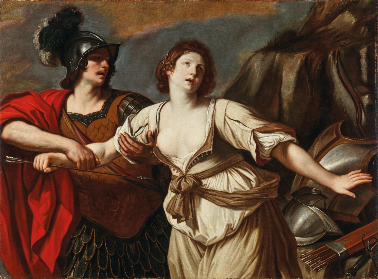 Rinaldo och Armida. av Guercino