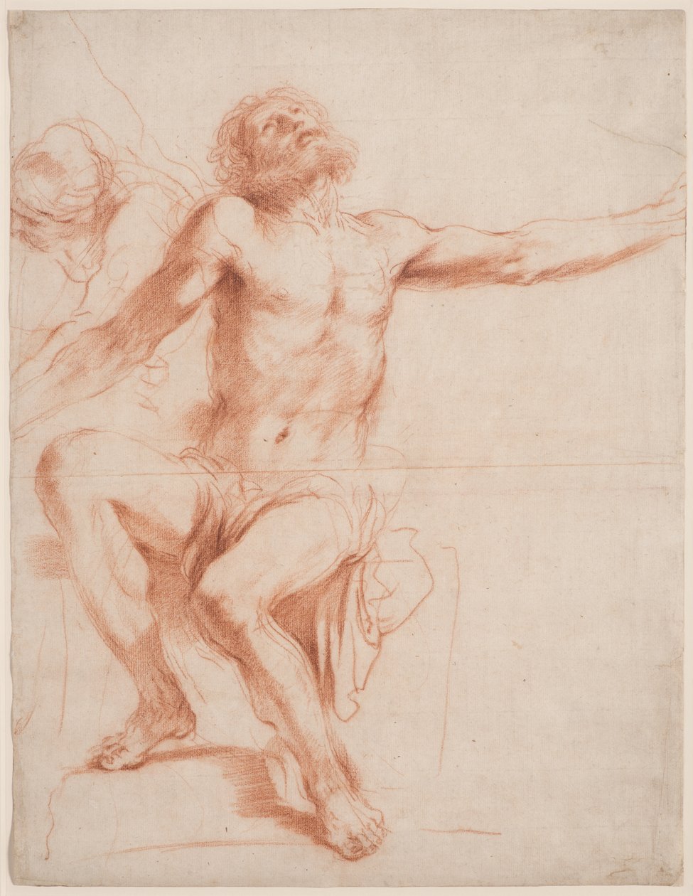 Sittande mansfigur, ca 1618-19 av Guercino