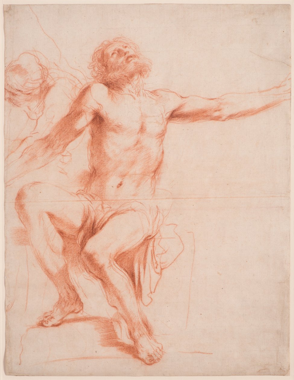 Studie für "Das Martyrium des Heiligen Bartholomäus" av Guercino