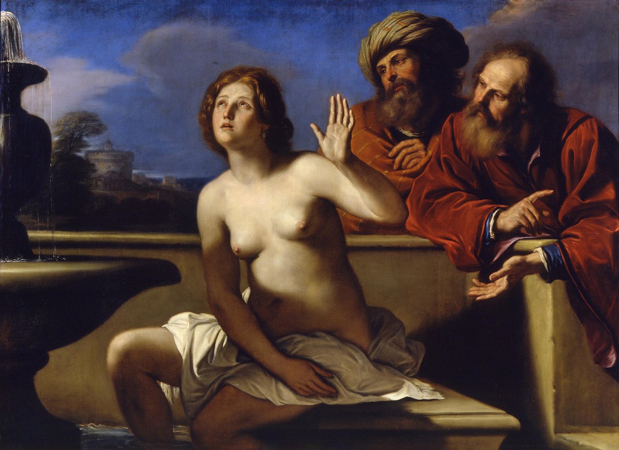Susannah och de äldre, 1649-1650 av Guercino