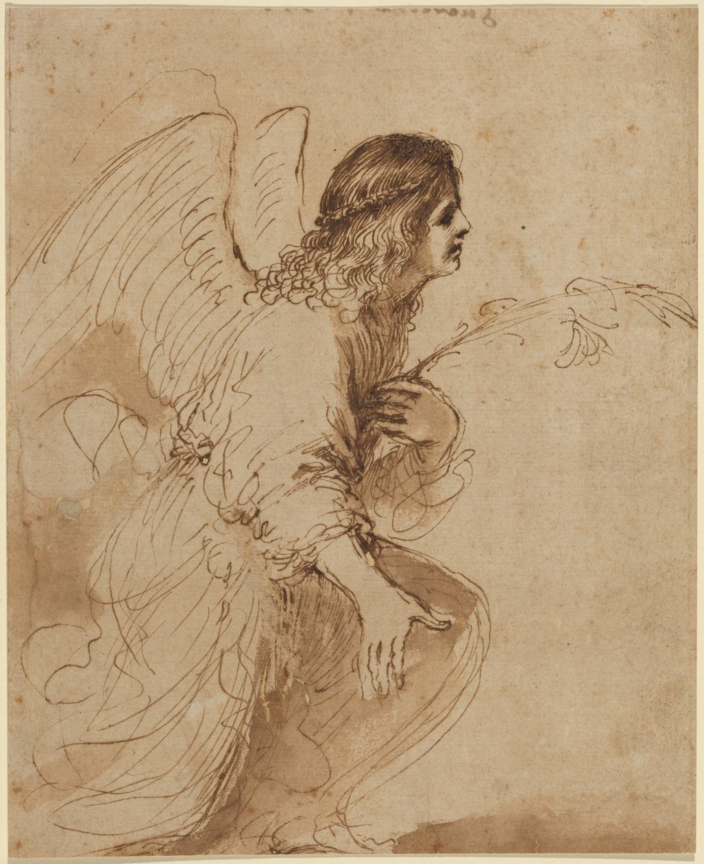Bebådelsens ängel av Guercino