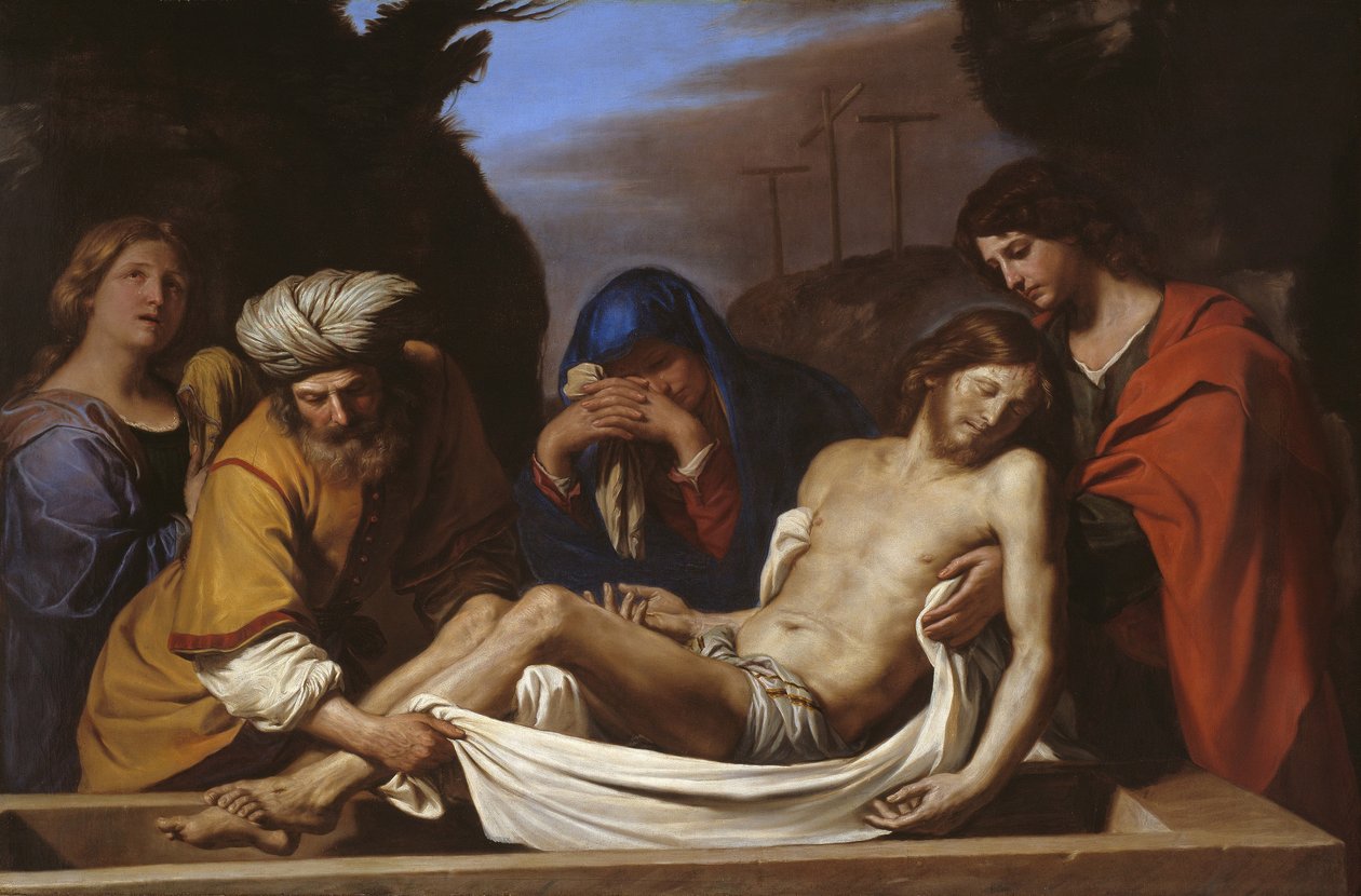 Gravläggningen, c.1656 av Guercino