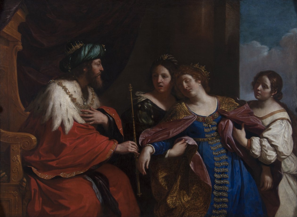 Berättelsen om Ester och Ahasveros, 1639 av Guercino