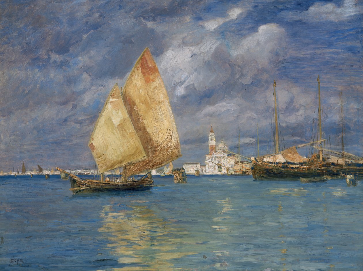 Havslandskapet i San Giorgio av Guglielmo Ciardi