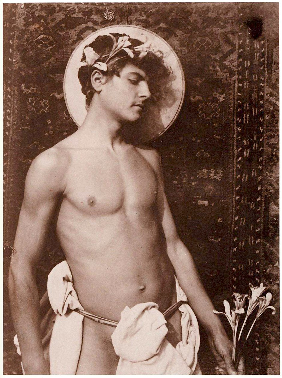 Porträtt av Nino Cesarini, ca 1896 av Guglielmo Plüschow