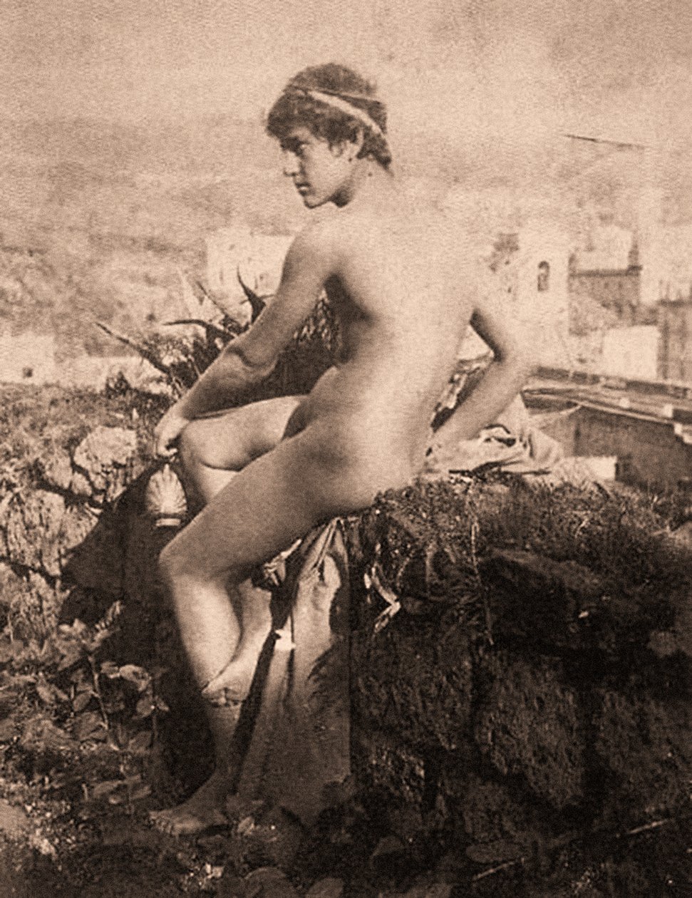 Porträtt av Vincenzo Galdi, Posillipo, Neapel 1895 av Guglielmo Plüschow