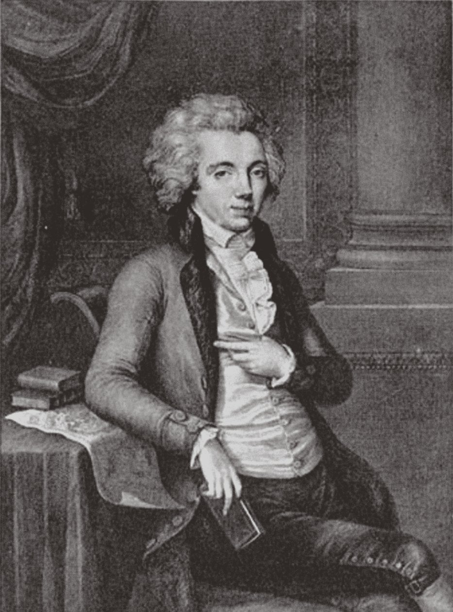 Porträtt av greve Pavel Martynovich Skavronsky 1757-1793, 1791 av Guglielmo Morghen