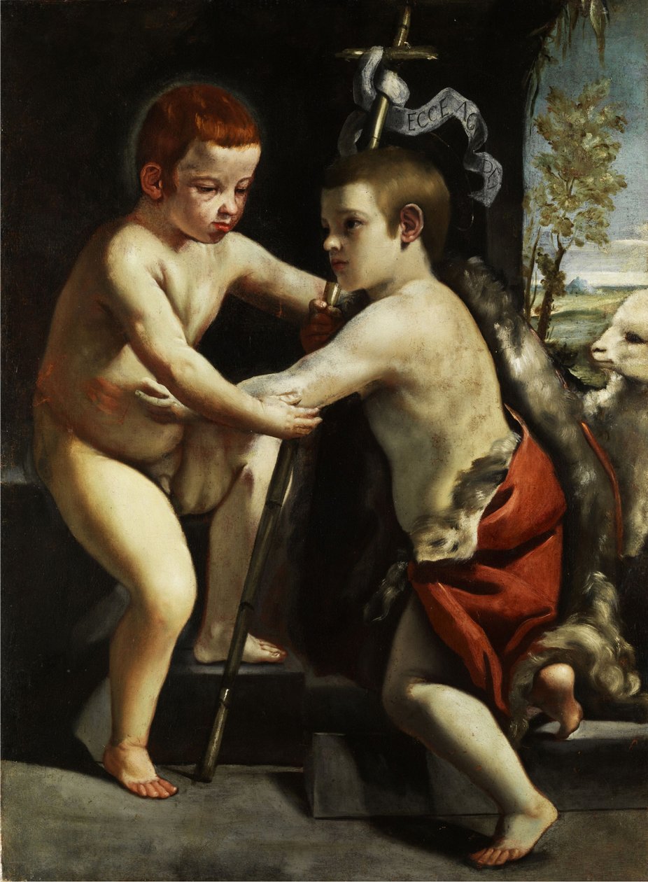 Jesuskind mit dem Johannesknaben av Guido Cagnacci