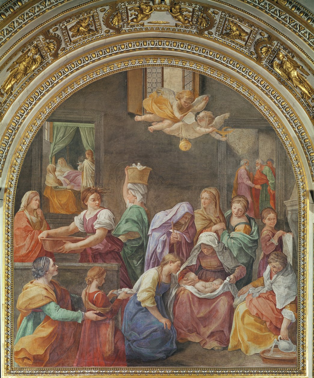 Jungfru Marias födelse, 1611 av Guido Reni