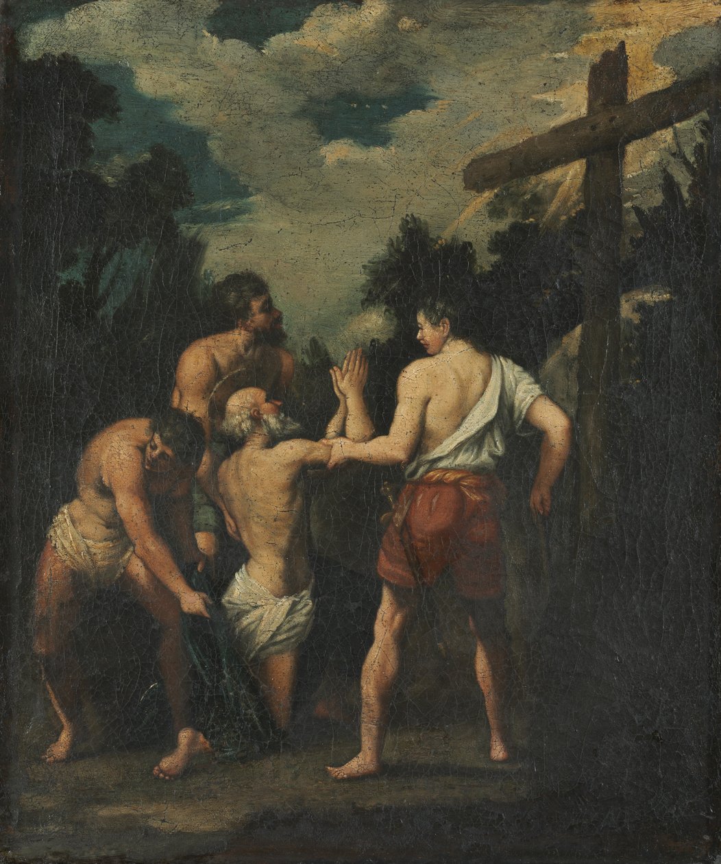 Sankt Andreas martyrskap av Guido (after) Reni