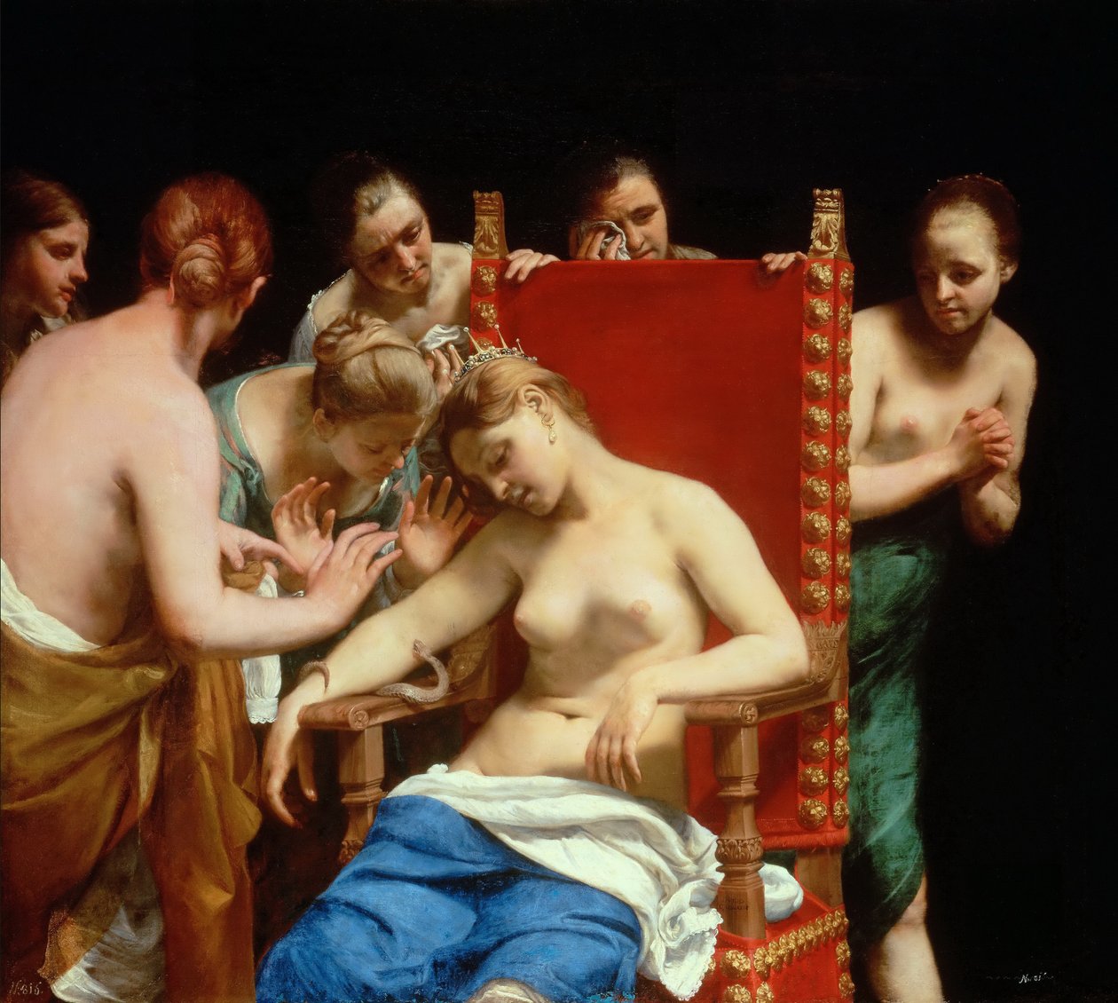 Cleopatras död av Guido Cagnacci