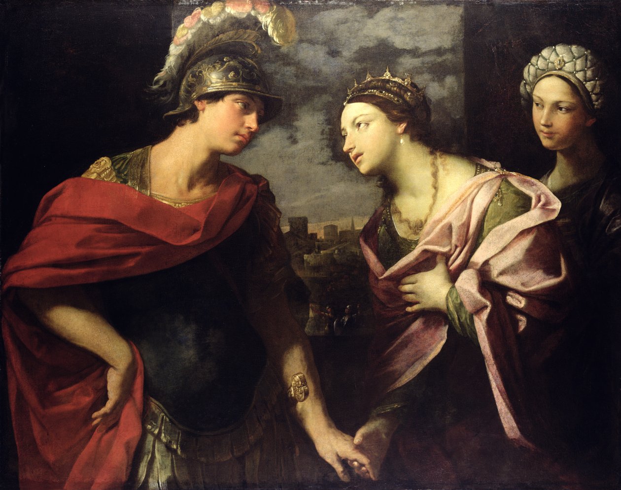 Aeneas takes leave of Dido, c.1630  av Guido Reni