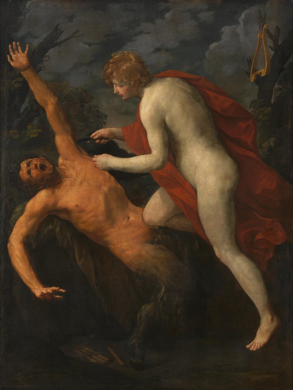 Apollon plågar Marsyas av Guido Reni