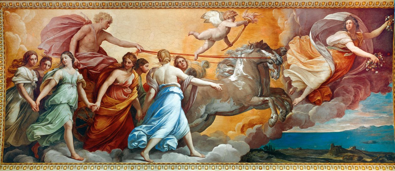 Aurora (målning på duk) av Guido Reni