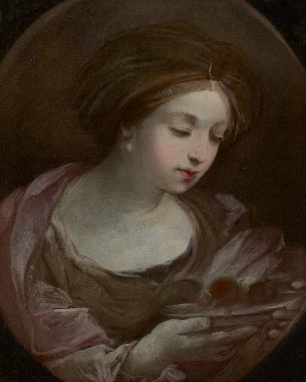 Byst av en kvinna med turban av Guido Reni