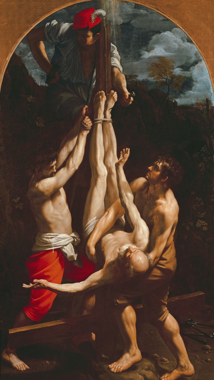 Korsfästelsen av Peter av Guido Reni