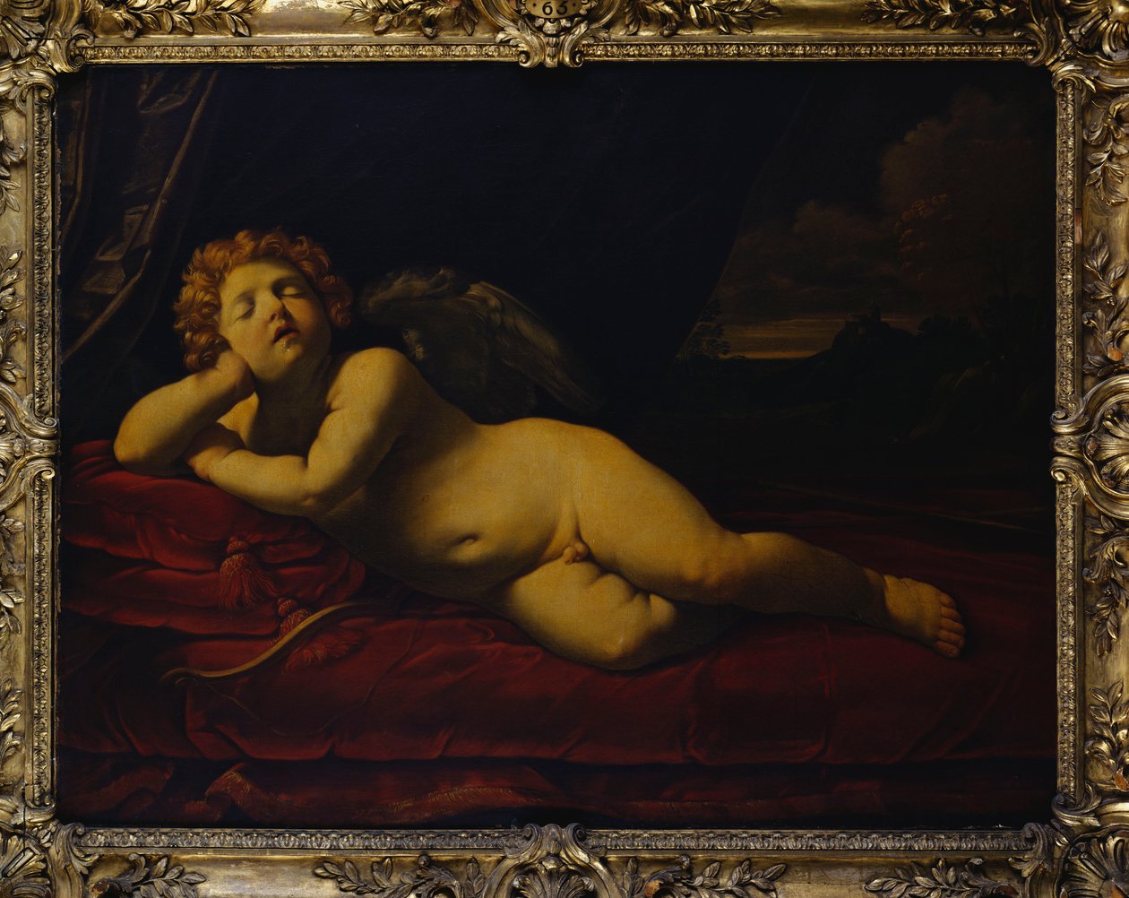 Cupid sover av Guido Reni
