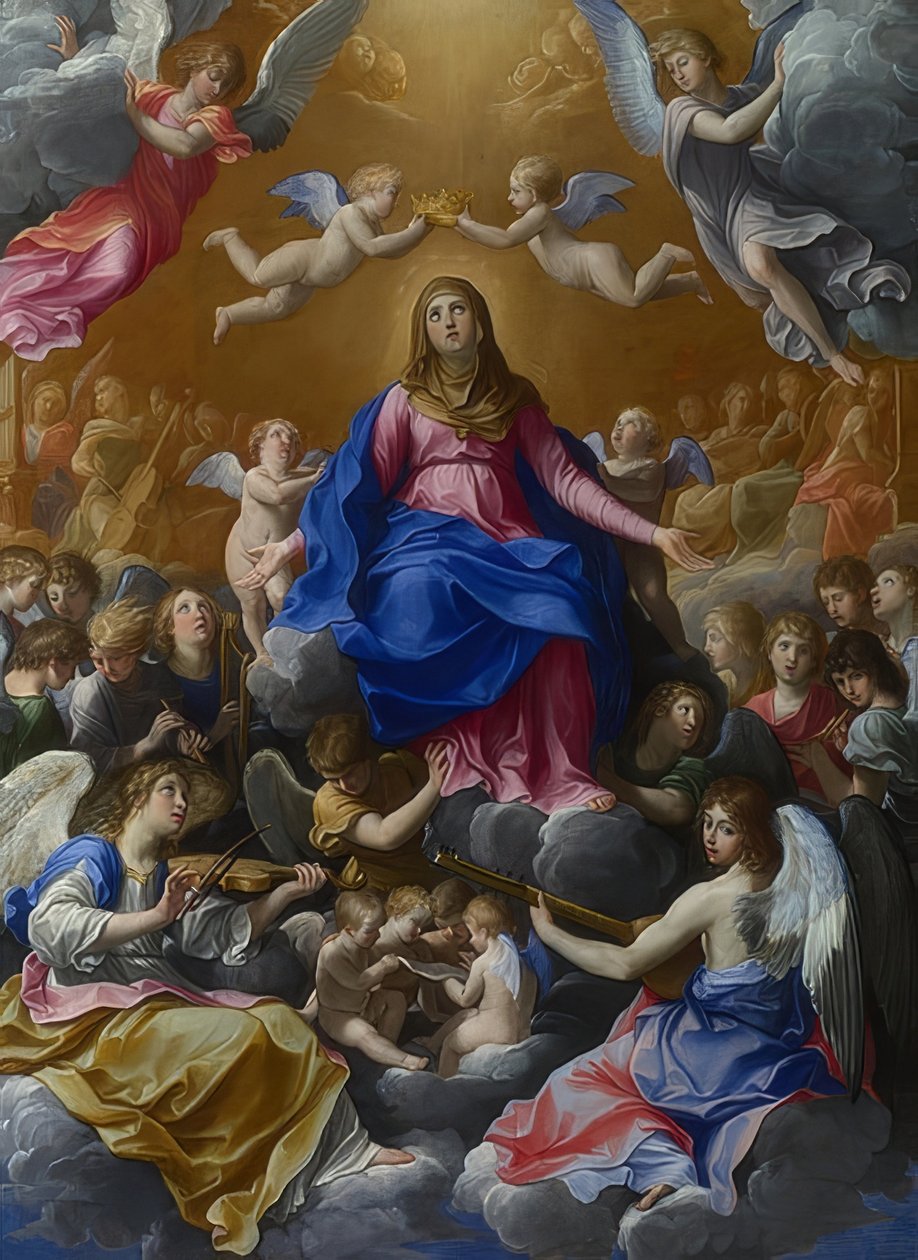 Marias kröning. Omkring 1607 av Guido Reni