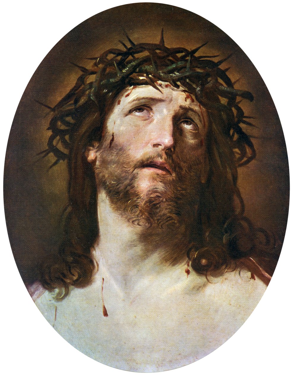 Chef för Kristus krönt med törnar, 1622-1623, 1912. av Guido Reni