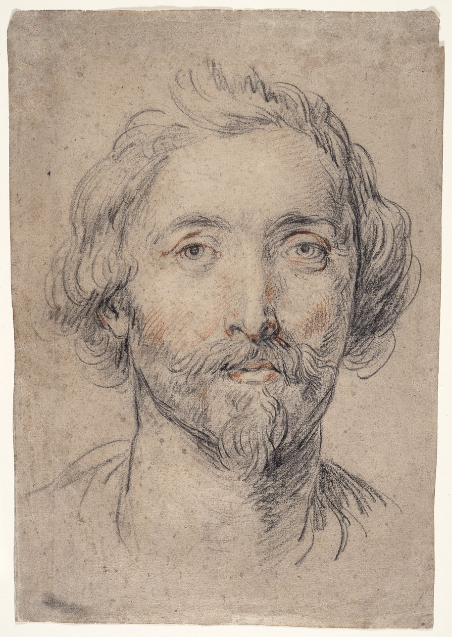 En mans huvud [Nicholas Lanier?] av Guido Reni
