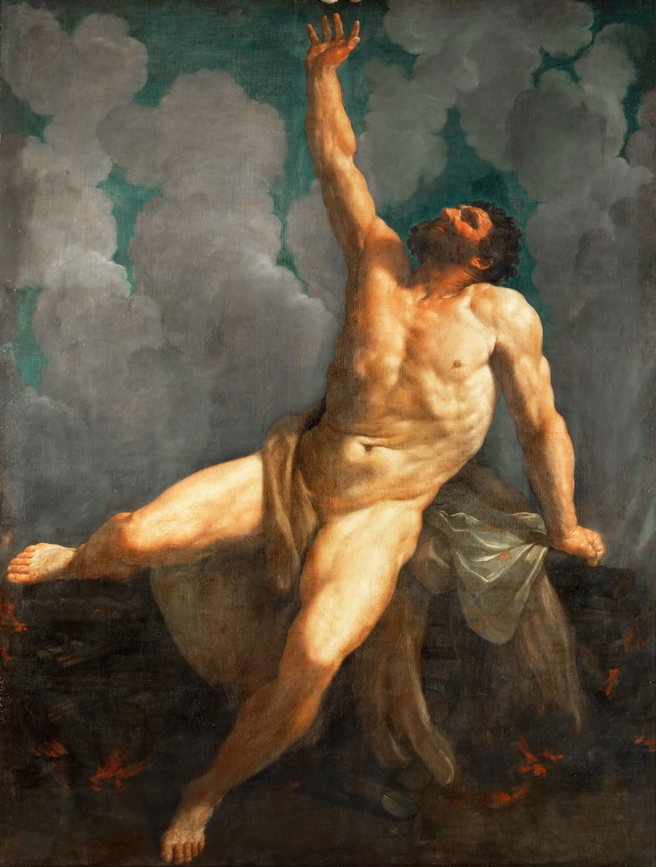 Herkules på bålet, 1620-1621. av Guido Reni
