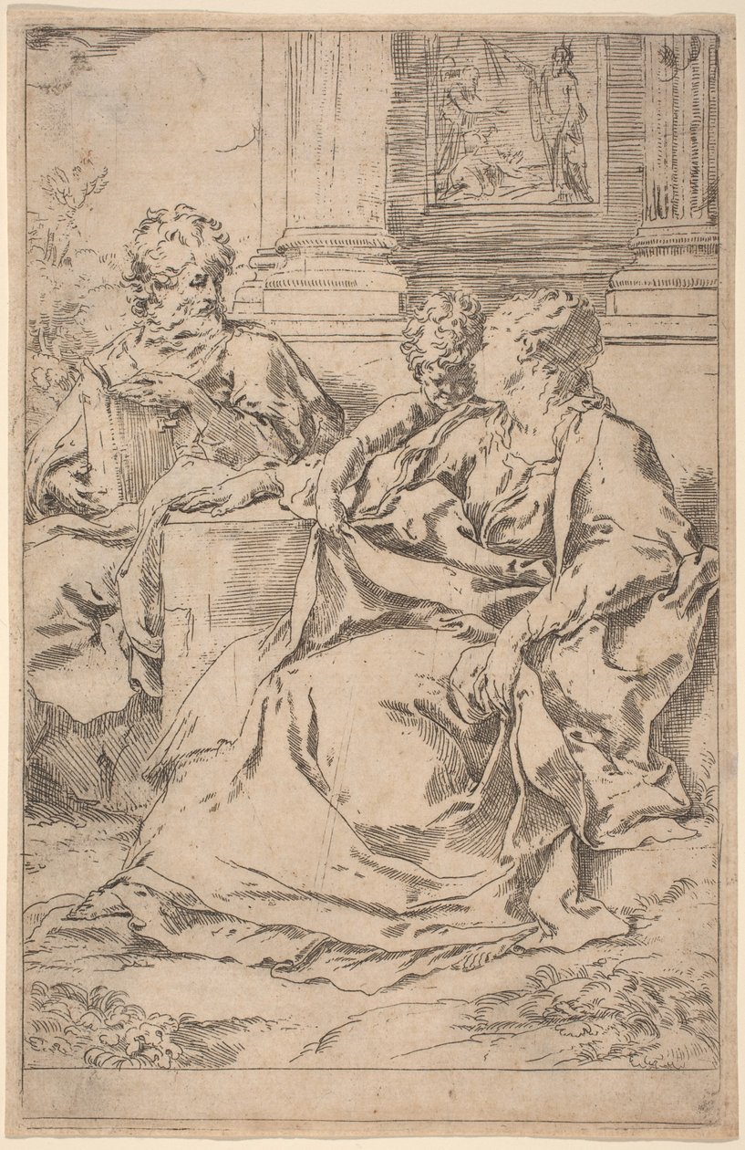 helig familj av Guido Reni