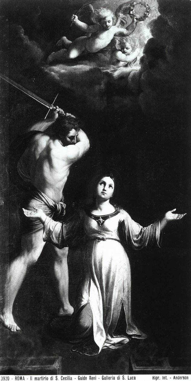 Sankta Cecilias martyrdåd, ca 1603 av Guido Reni