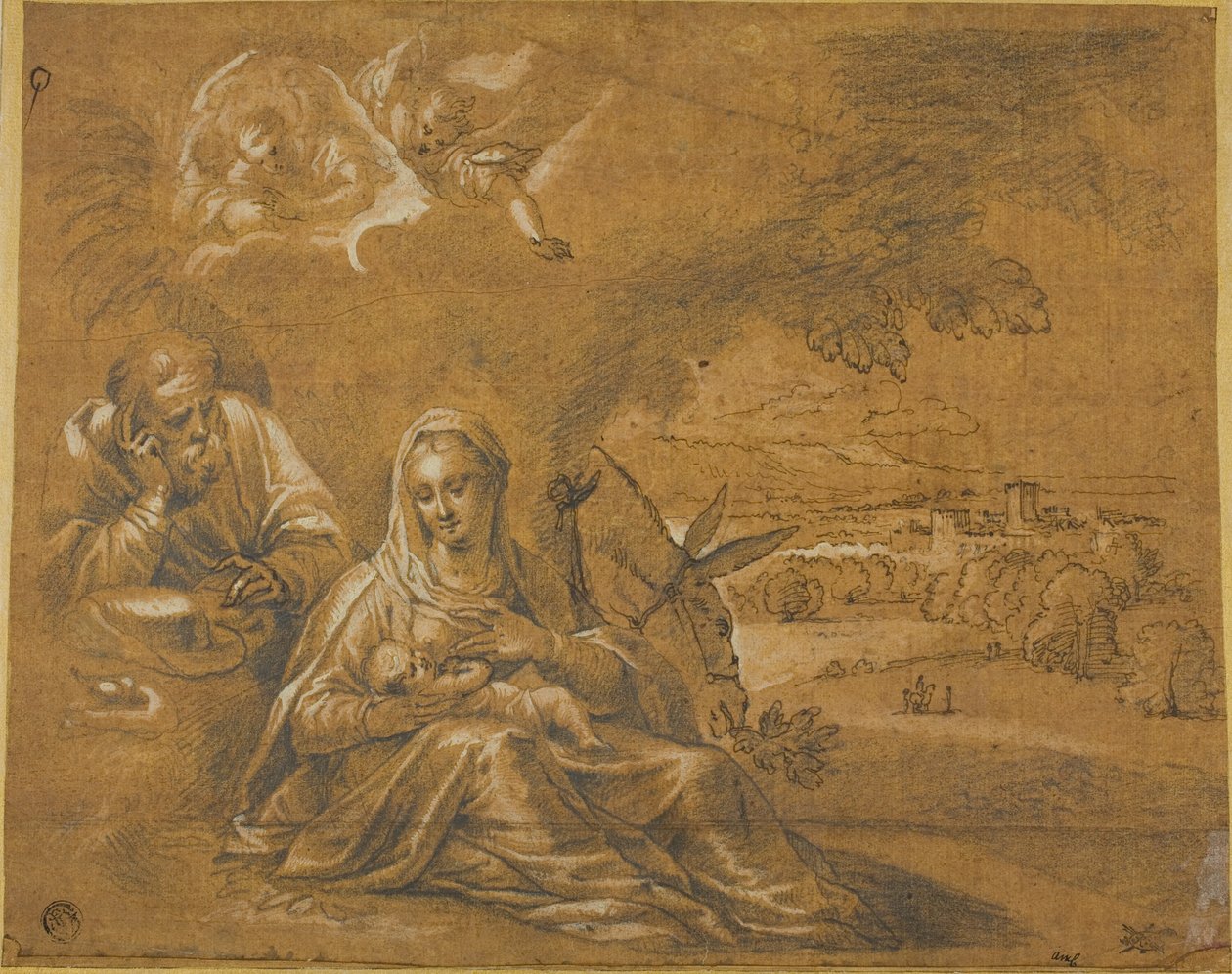 Vila på flyget till Egypten av Guido Reni