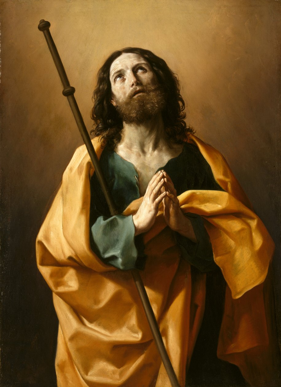 Saint James the Greater, ca 1636-38 (olja på duk) av Guido Reni