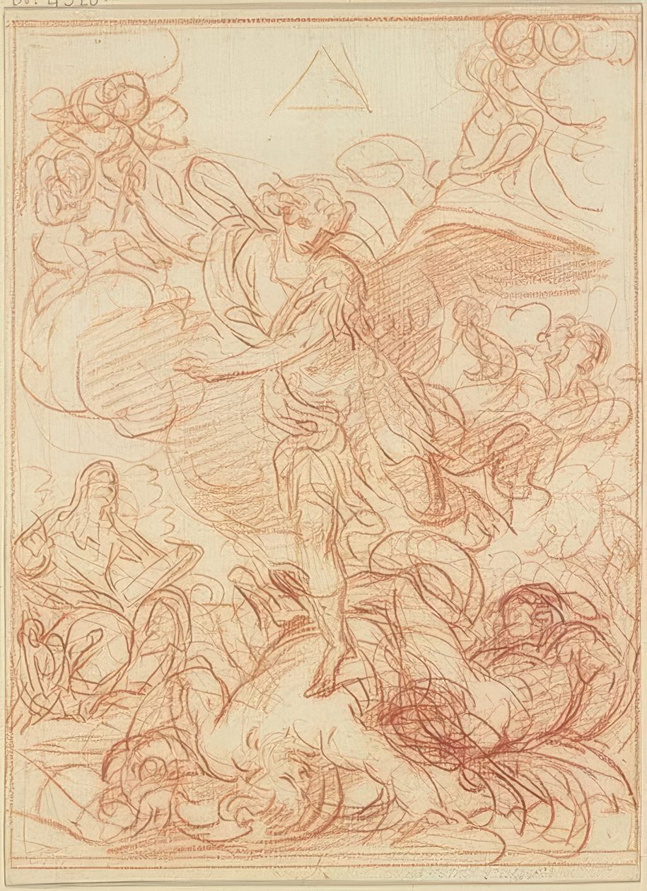 St Michael besegrar djävulen av Guido Reni