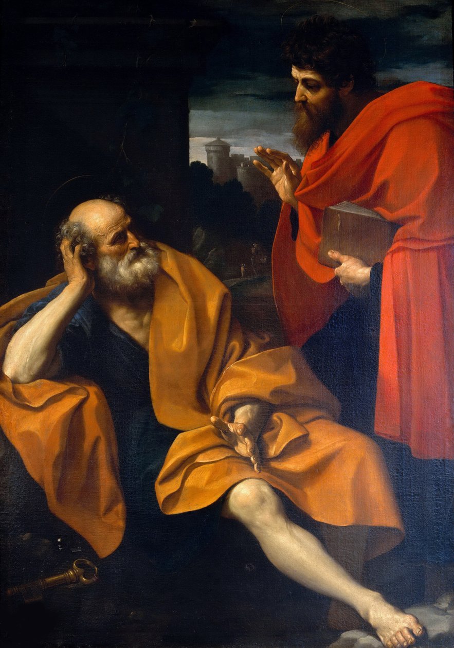 Apostlarna Sankt Peter och Paulus, ca. 1605. av Guido Reni