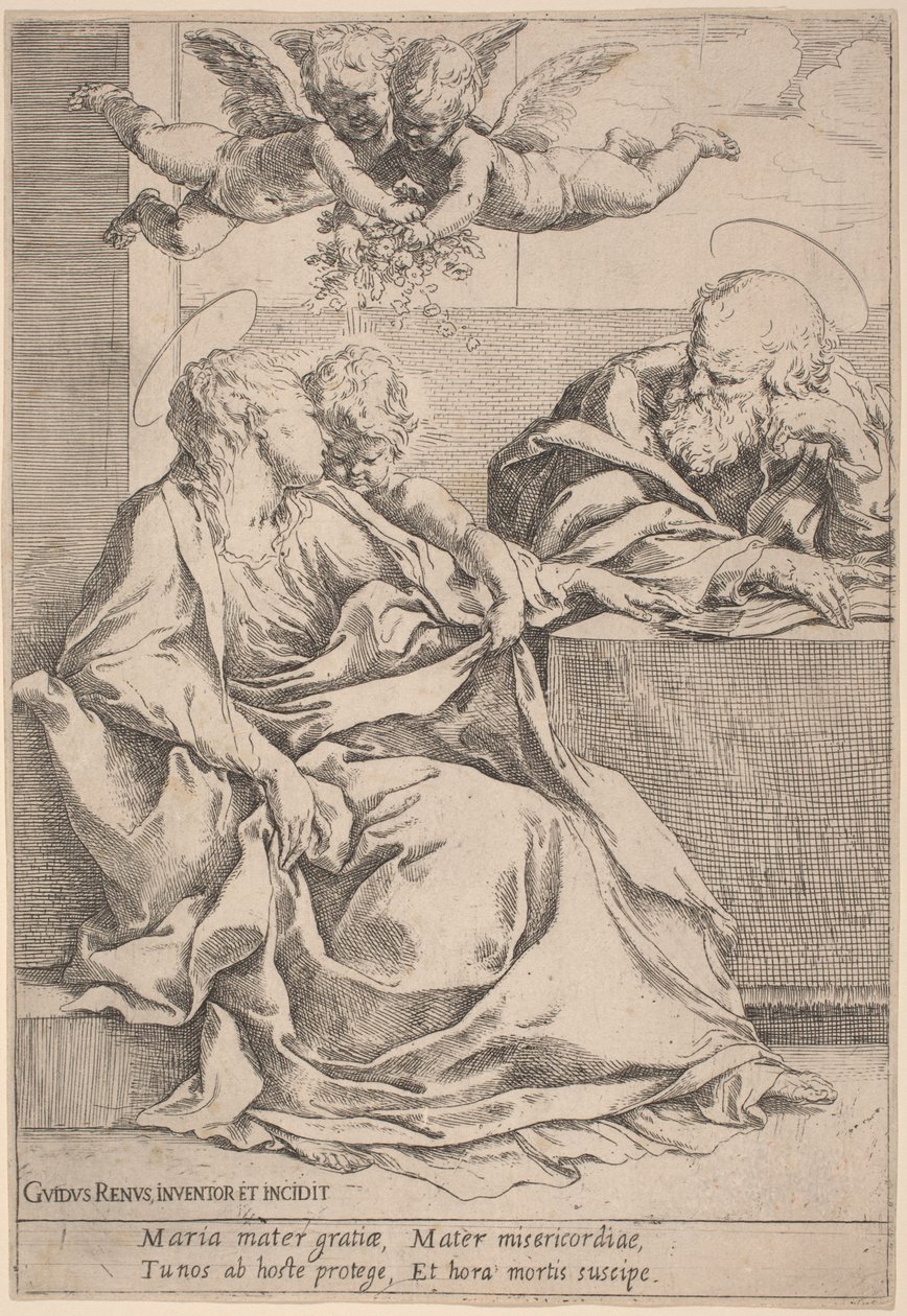 Den heliga familjen av Guido Reni