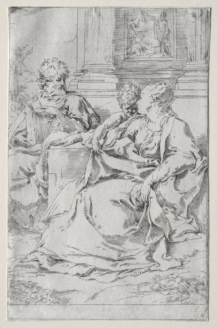 Den heliga familjen av Guido Reni