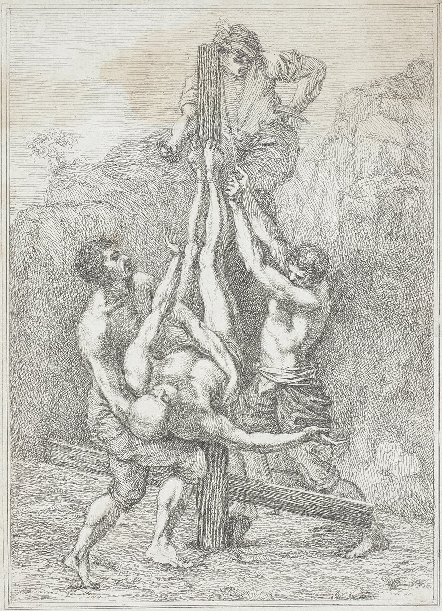 Sankt Petrus martyrium av Guido Reni
