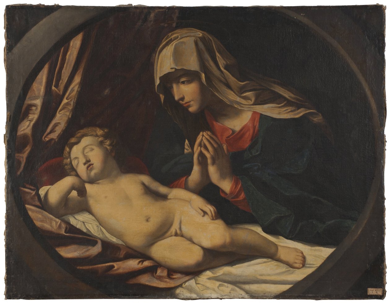 Jungfru Maria och det sovande barnet av Guido Reni