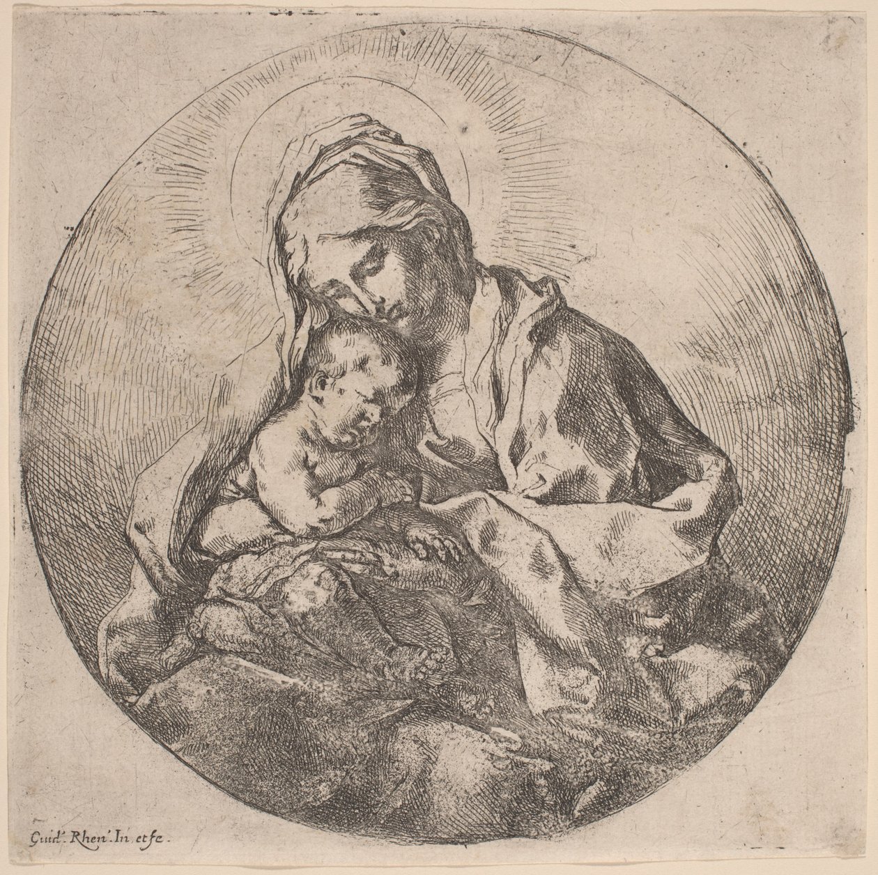 Jungfru och barn av Guido Reni